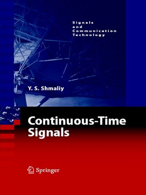 cover image of Continuous-Time Signals